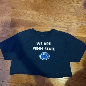 Navy Penn State Crop Top